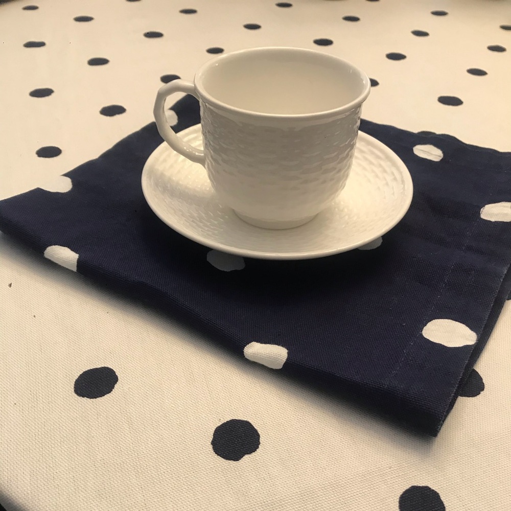 12 Wedgwood Nantucket Basket Teacups and Saucers